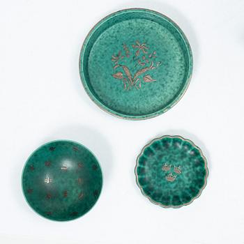 Wilhelm Kåge, “Argenta”, 6 pieces, Gustavsberg.