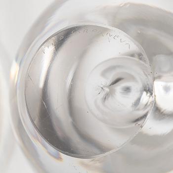 Timo Sarpaneva, a 'Teardrop' glass sculpture, model 3575, signed Timo Sarpaneva Iittala.