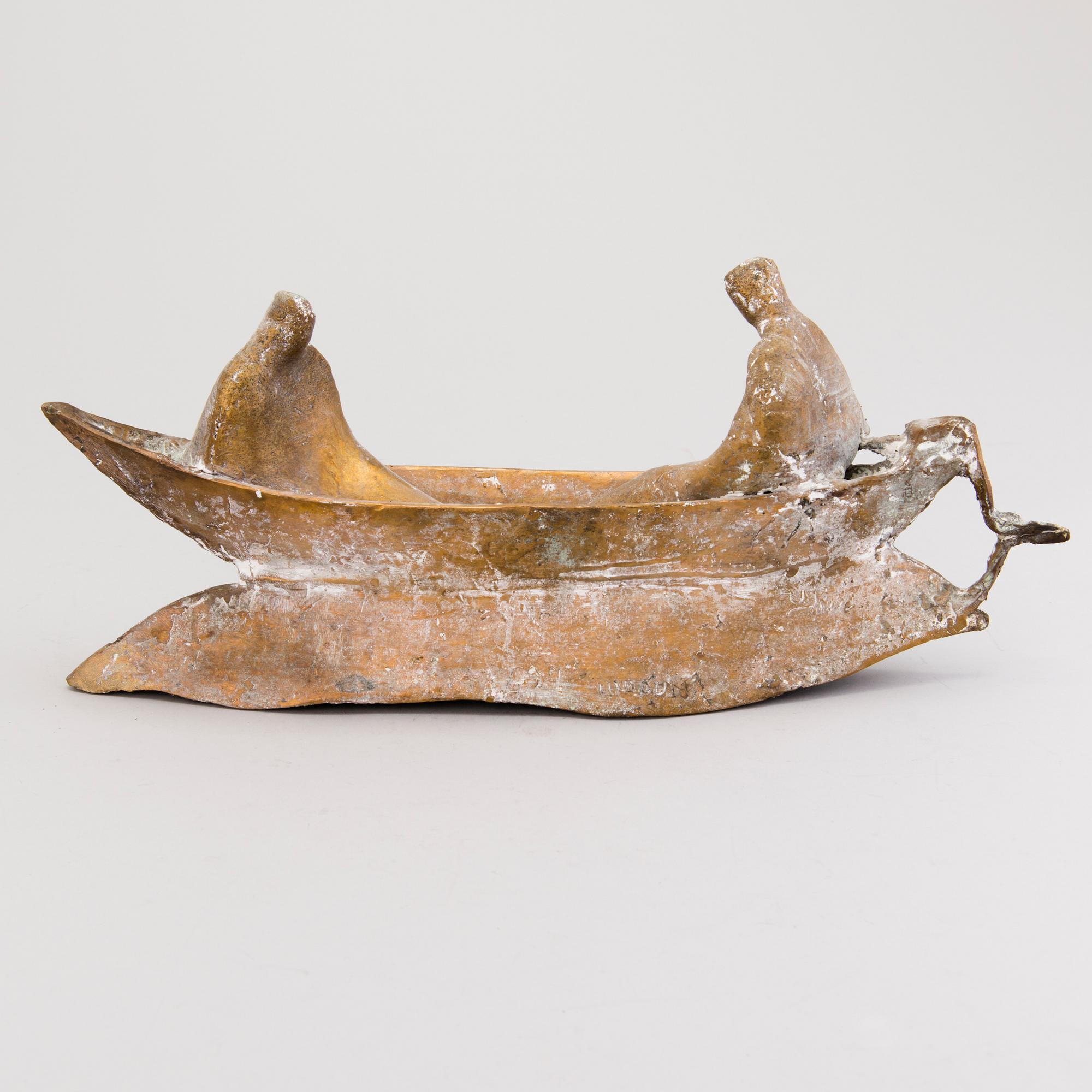 UNTO HIETANEN, sculpture, bronze, signed and dated 1990.