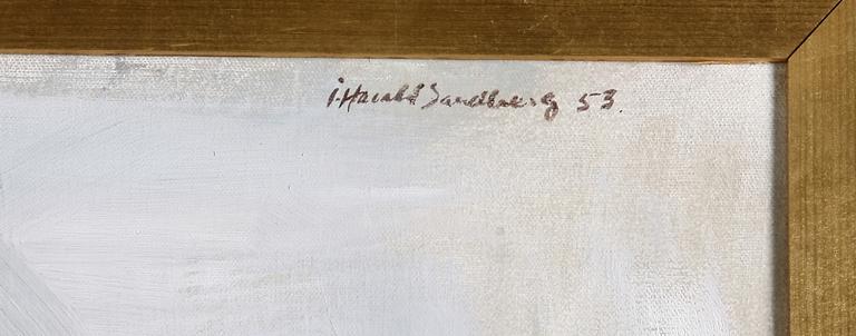 SANDBERG, HARALD, olja på duk. Sign och dat -53.