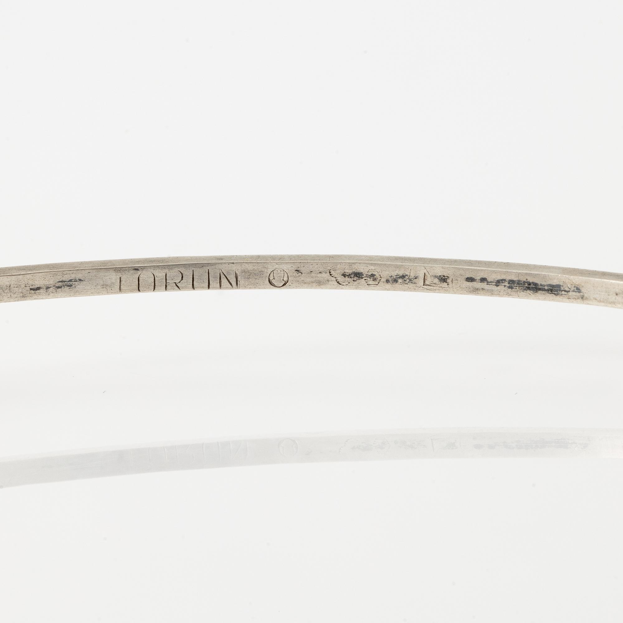 Vivianna Torun Bülow-Hübe, a silver necklace with three pendants, executed in her own workshop, Stockholm 1950's.