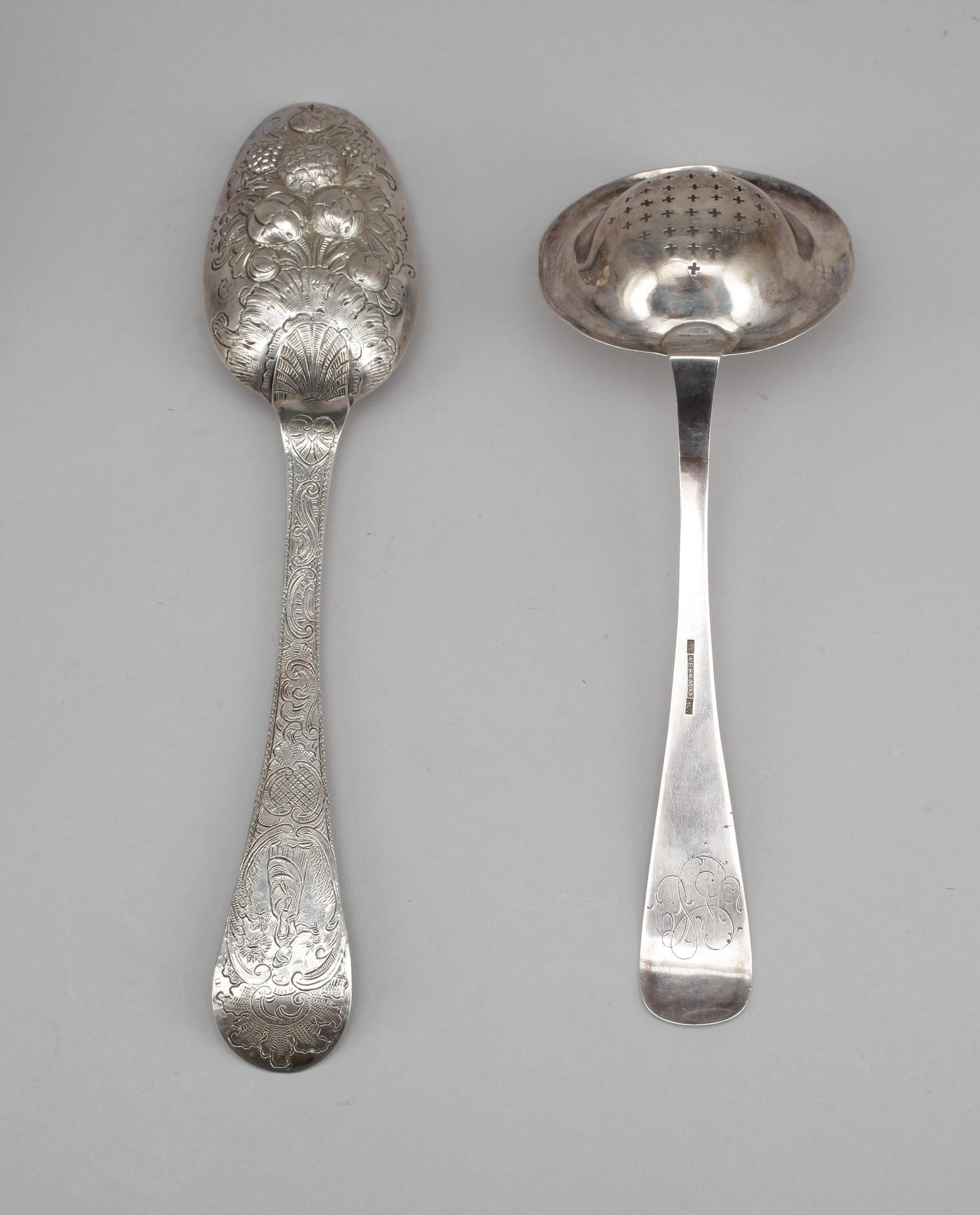 PARTI SILVER, 6 delar, bland annat Wessman, 1862. Vikt ca 360 gram.