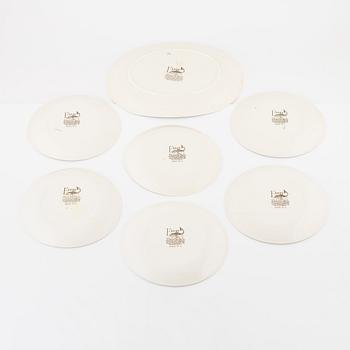 Fish service, 7 pieces, earthenware, "Fish", Johnson Bros, England.