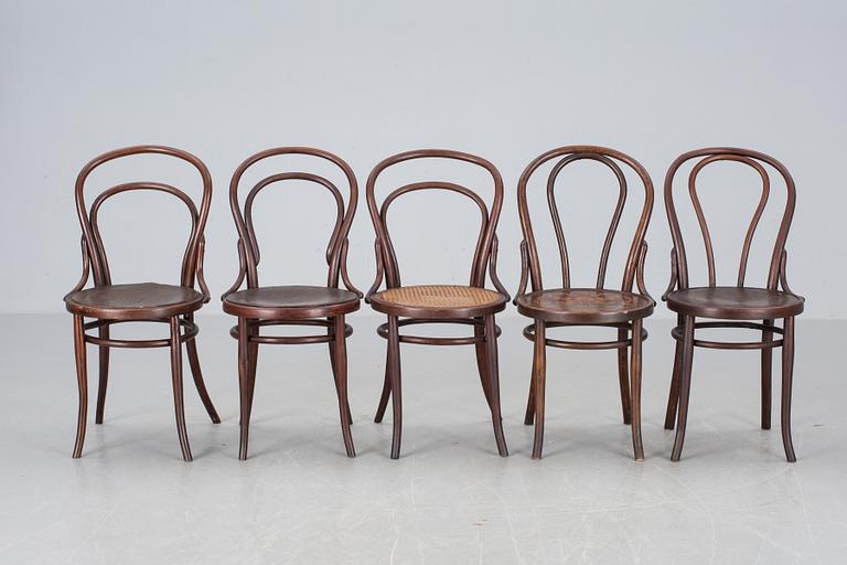 STOLAR, 5 st, varav tre märkta; Thonet.