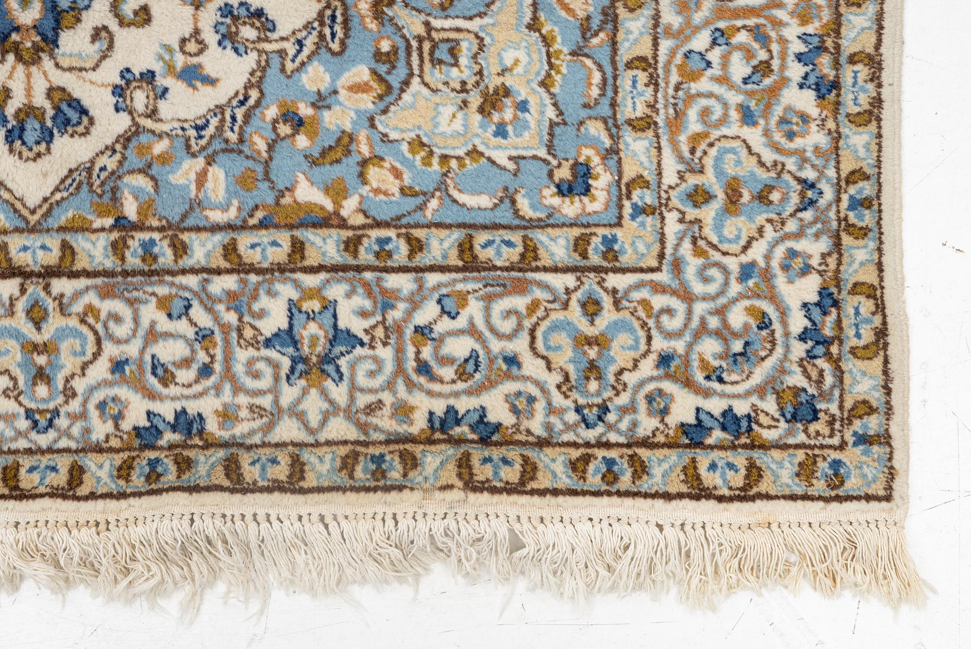 Rug, Nain, part silk, approx. 245 x 150 cm.