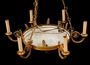 A ceiling lamp from the first half of the 20th century, probably from France.
