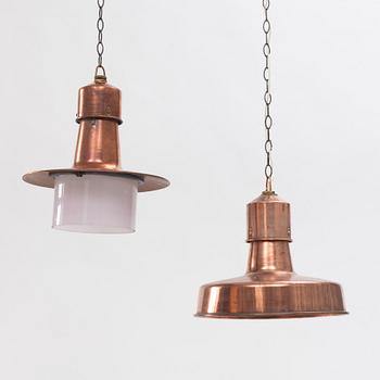 Two ceiling lights, first half of the 20th Century.