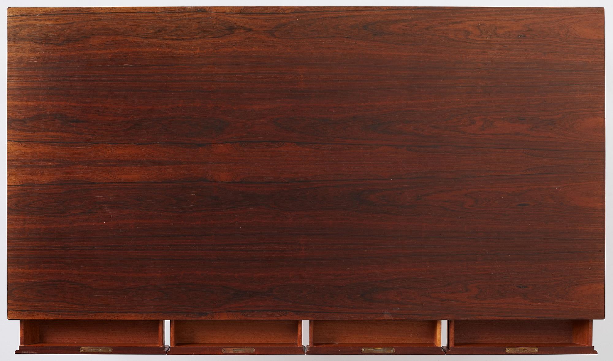 Severin Hansen, a palisander desk, Haslev Møbler, Denmark 1960s.