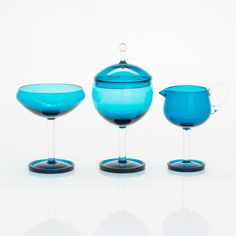 Nanny Still, glasservis, "Harlekin", 12 delar, Riihimäen Lasi Oy.