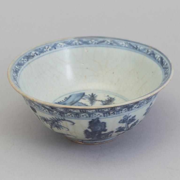 A Chinese ceramic bowl, Ming dynasty (1368-1644).
