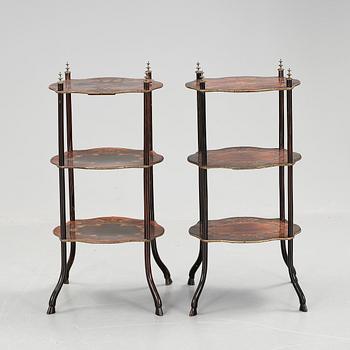 ETAGERÈR, ett par, 1800-tal.