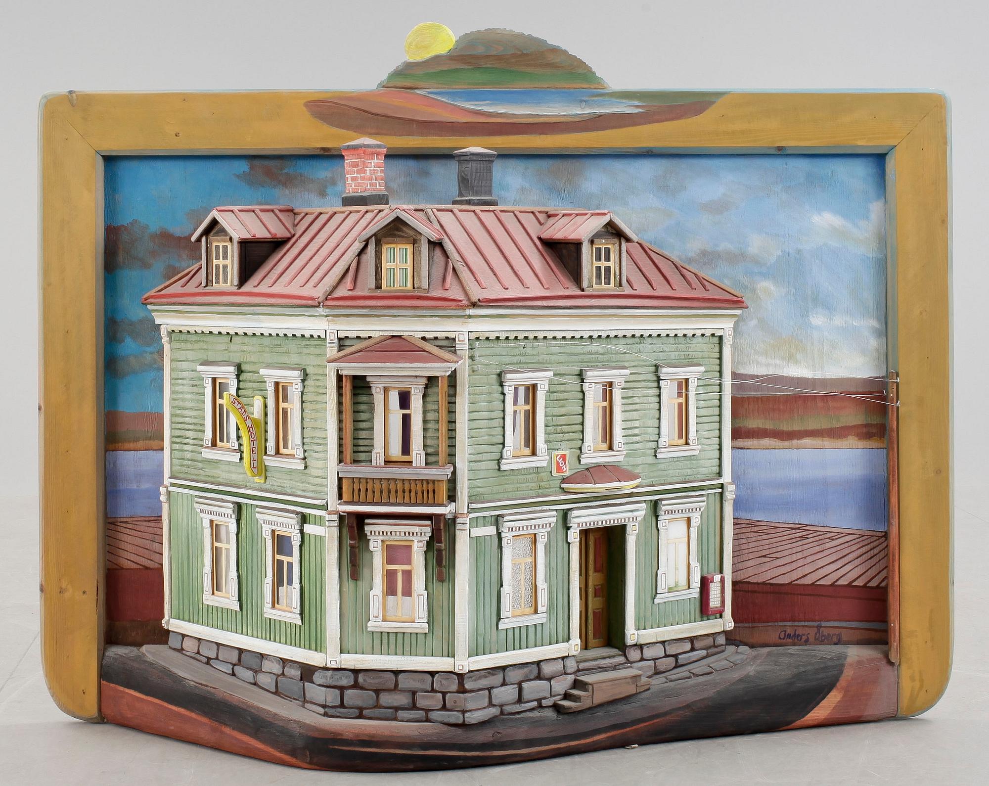 ANDERS ÅBERG, väggskulptur, signerad.