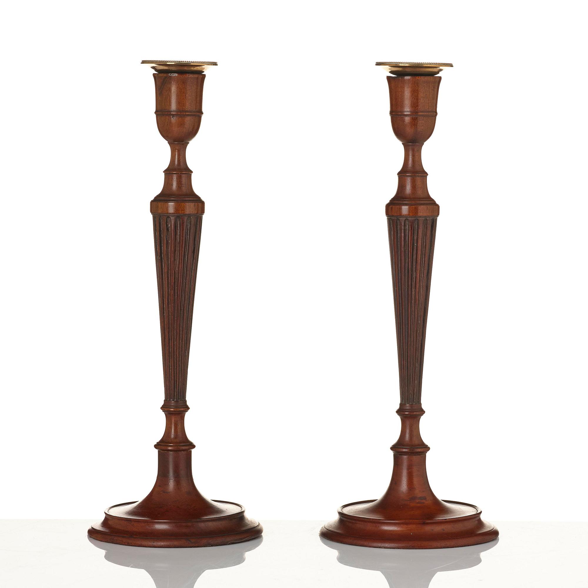 Ljusstakar, ett par, England, 1800-talets första hälft, Regency.