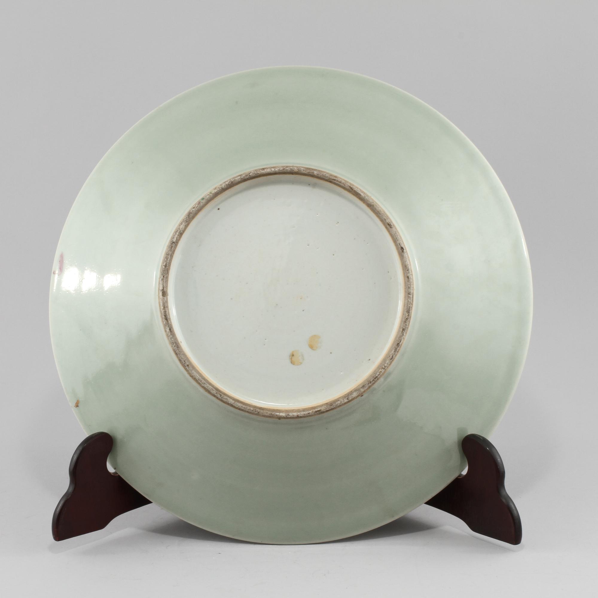 FAT, 2 st, porslin, Kanton, Kina, omkring sekelskiftet 1900.