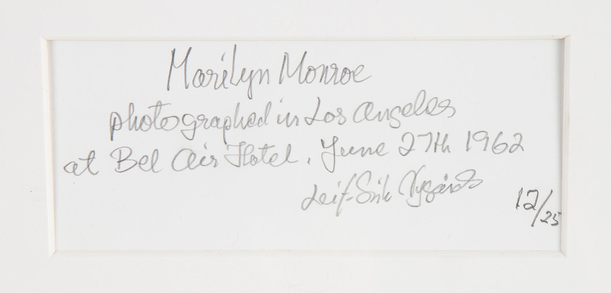 Leif-Erik Nygårds, photograph signed and numbered 12/25 on verso.