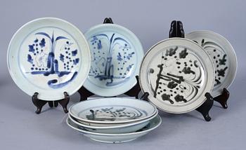 FAT, 7 st, porslin, Kina, bl a 1500/1600-tal.