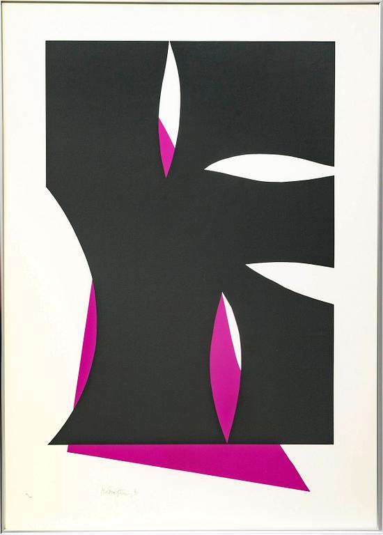 Richard Mortensen,  serigraph signed dated and numbered 13/100.
