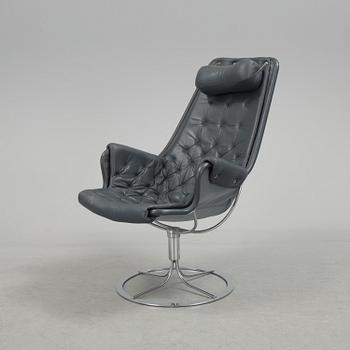 BRUNO MATHSSON, a leather upholstered 'Jetson' armchair from Dux, 1990's.