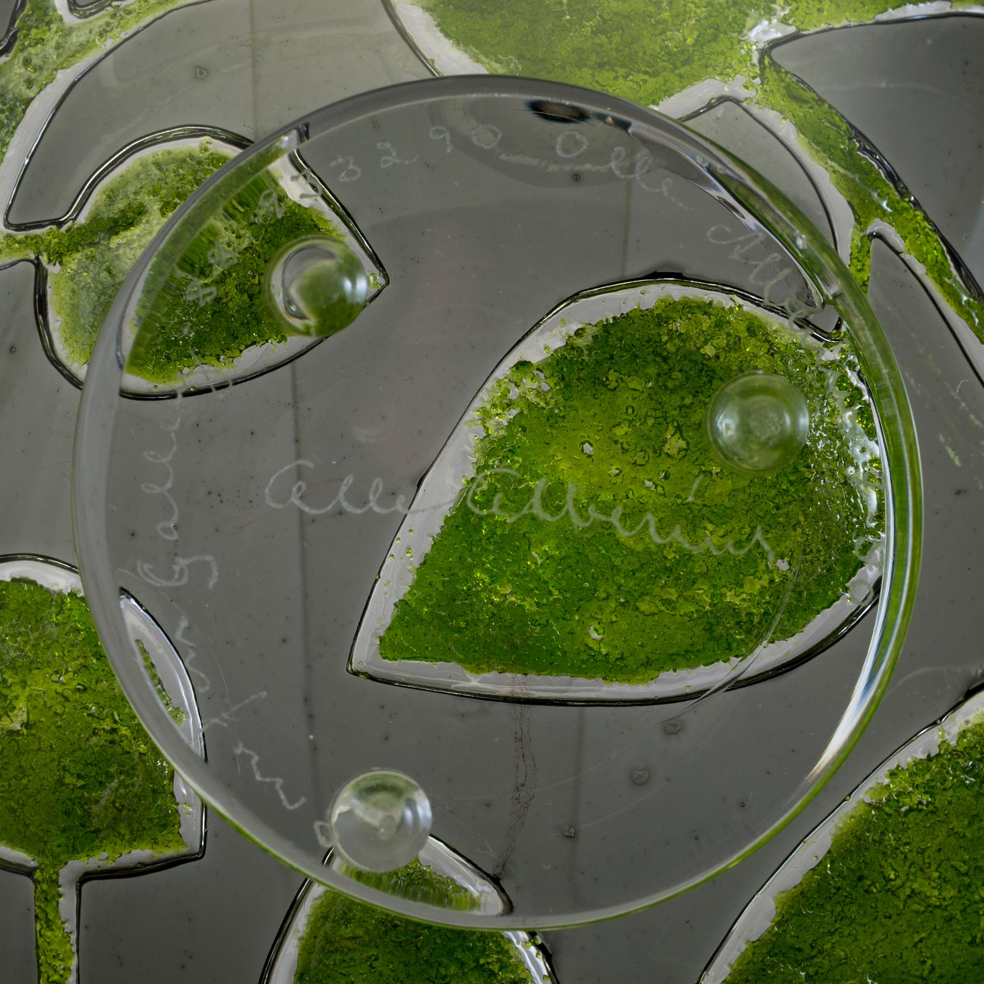 OLLE ALBERIUS, a glass bowl from Orrefors Gallery, signed and dated -88.