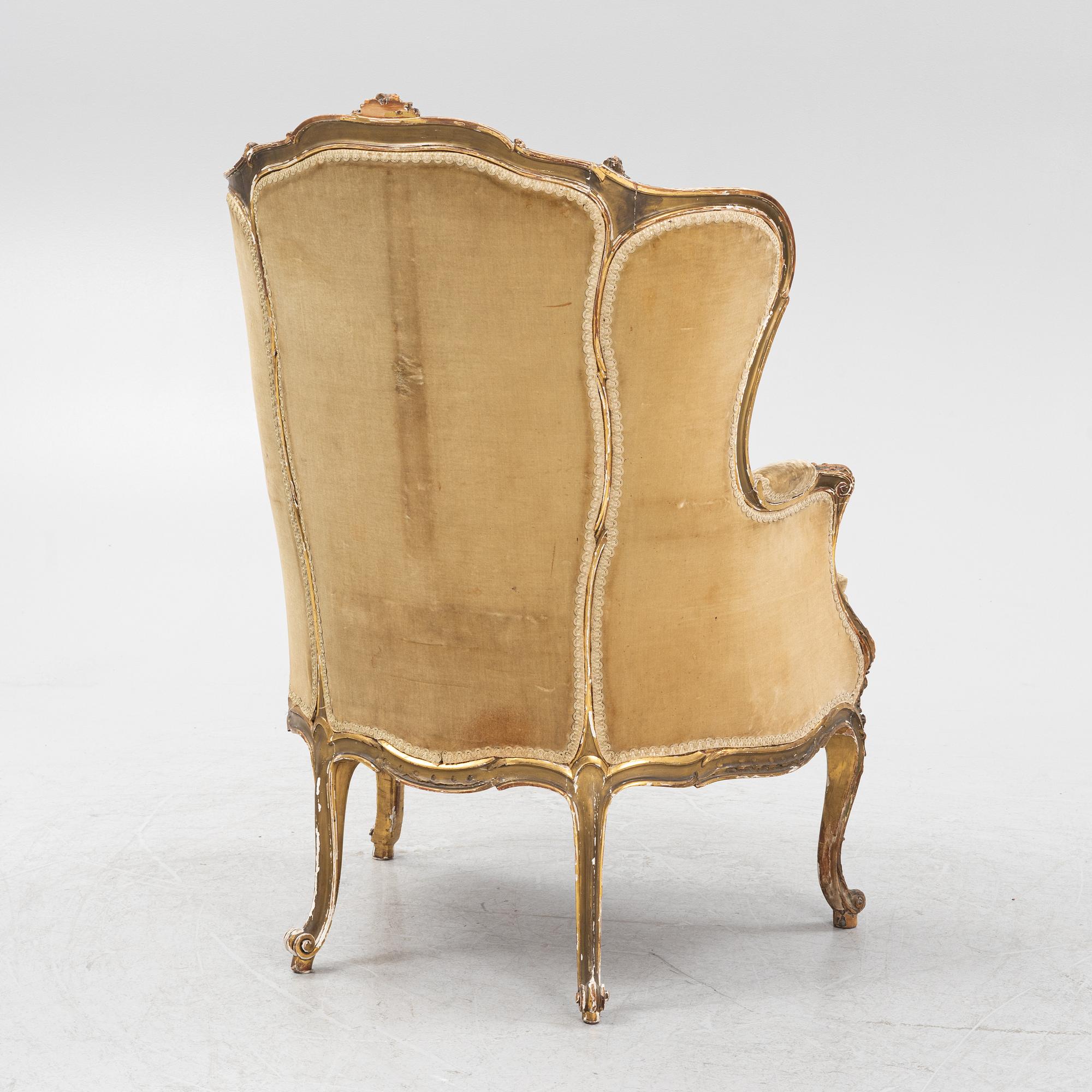 Bergère, Louis XV-stil, 1900-talets början.