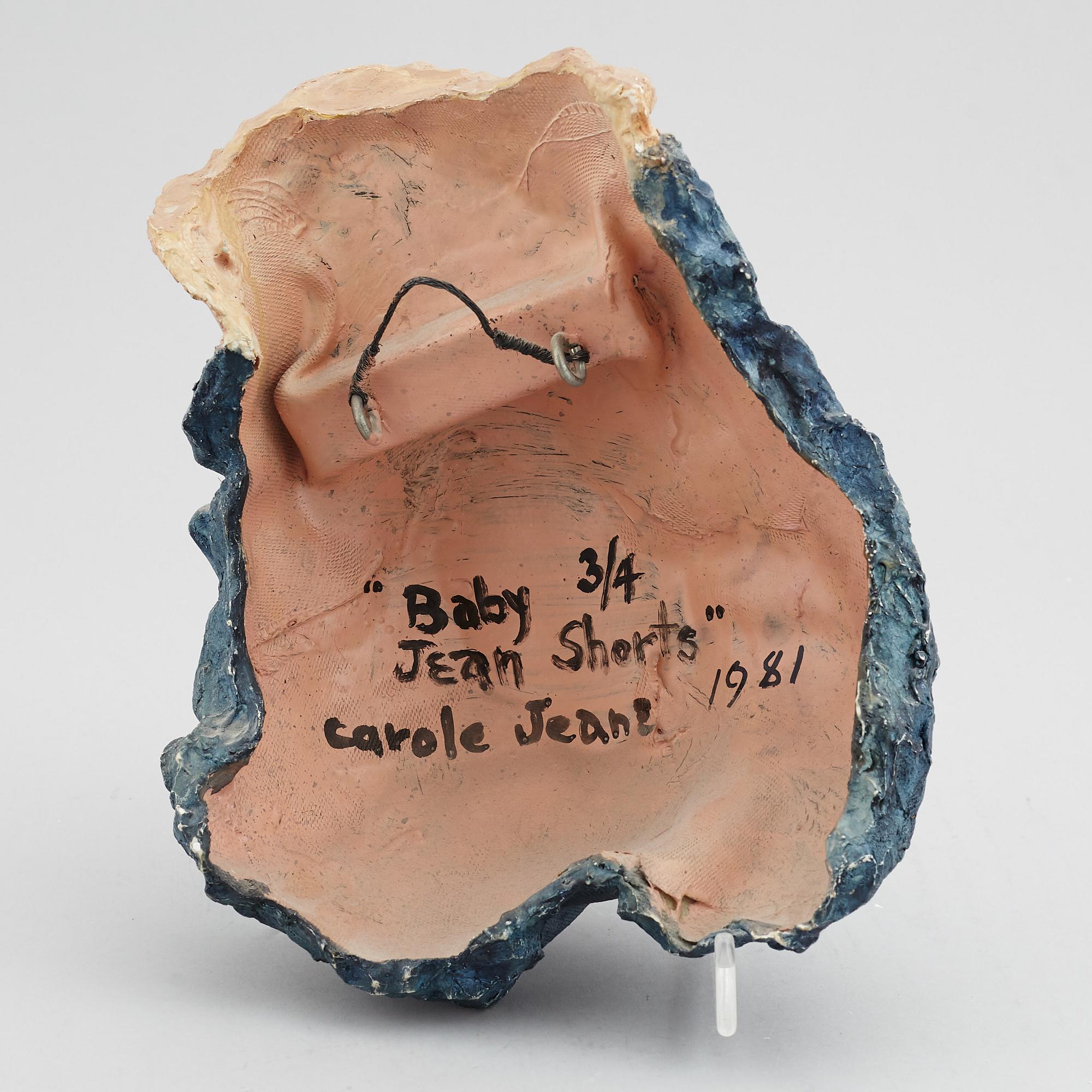 CAROLE FEUREMAN, plaster, 1981, signed and numbered 3/4 on verso.