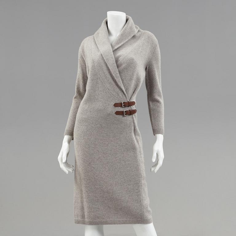 A wool dress by Ralph Lauren.