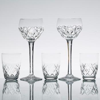 GLASSERVIS, 17 delar, 1900-tal.