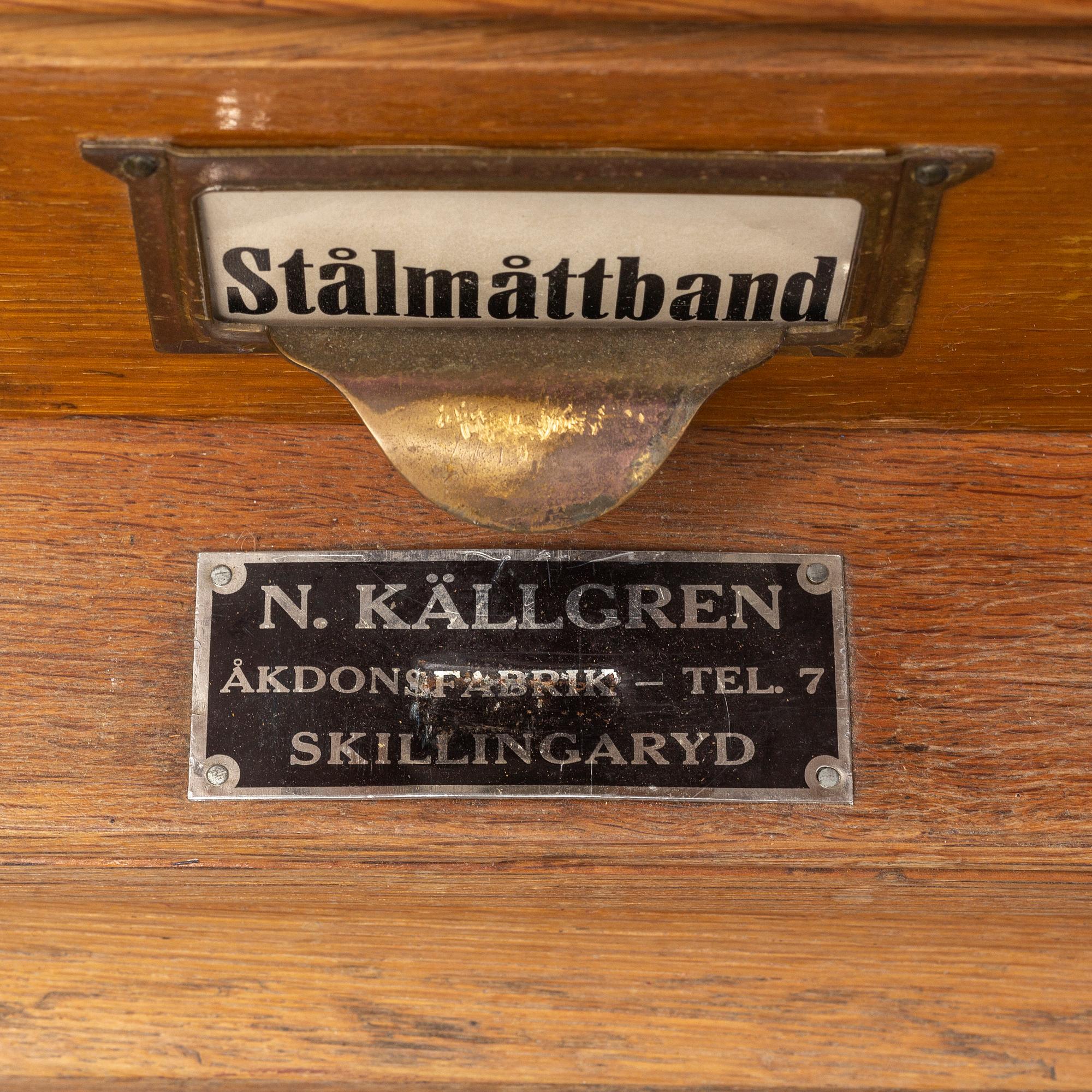 An oak file cabinet, first half of the 20th century.