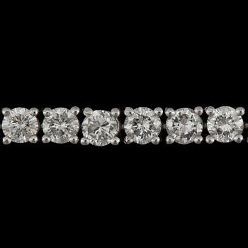 Diamantgradering, A diamond, 6.65 cts in total, bracelet.
