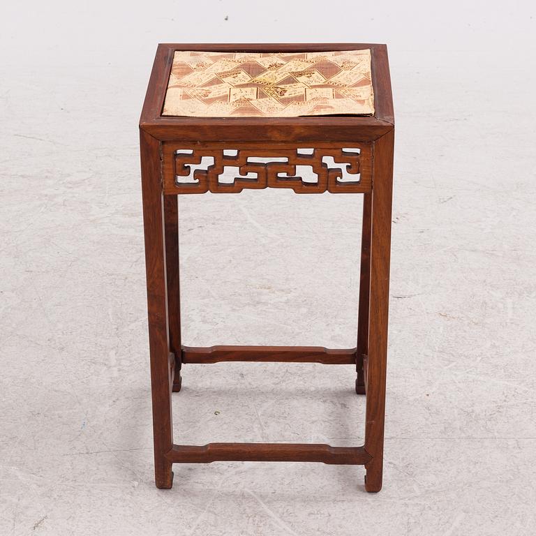 A Chinese hardwood table, Qing dynasty.