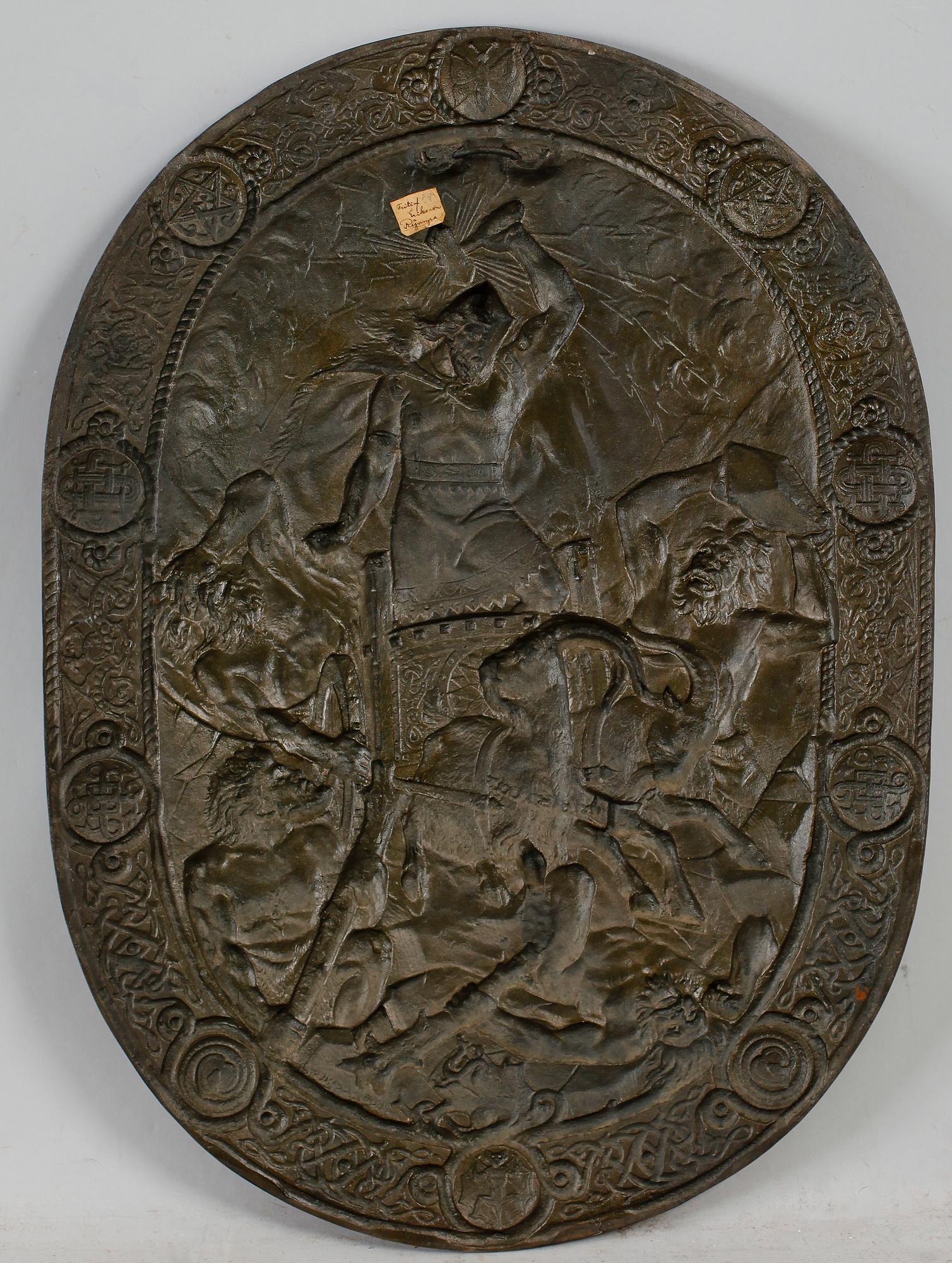 VÄGGSKÖLD, gjutjärn, sekelskiftet 1900.