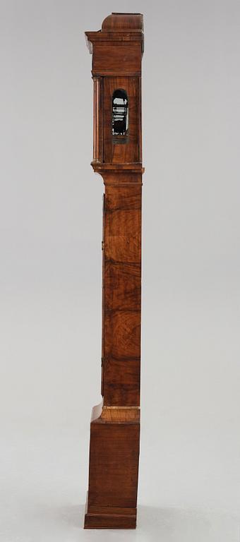 An English 18th century eight-bells longcase clock, dial face marked Collins Wattisfield.