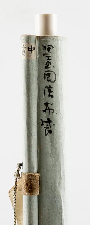 OKÄND KONSTNÄR sidenmålning, Japan, tidigt 1900-tal.