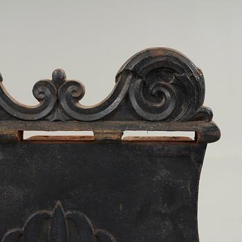 A Folke Bensow cast iron bench, Näfveqvarns Bruk.