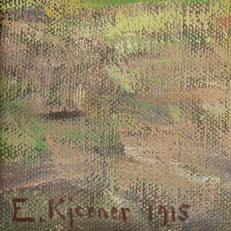 ESTHER KJERNER, olja på duk, sign o dat 1915.
