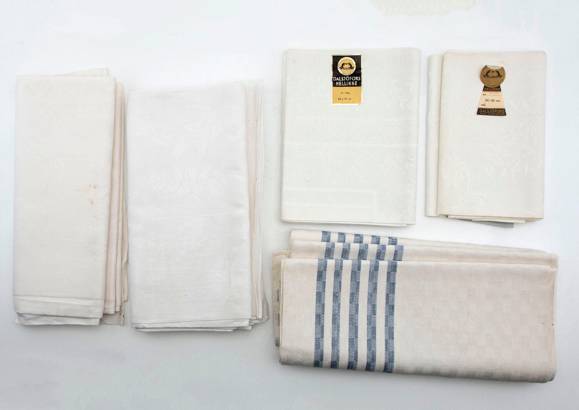 Tablecloths 5 pcs linen/damask first half of the 20th century.