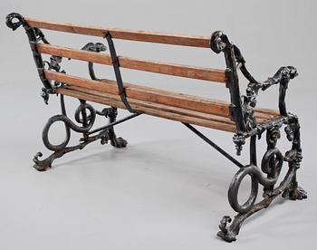 TRÄDGÅRDSSOFFA, gjutjärn, 1900-talets mitt.