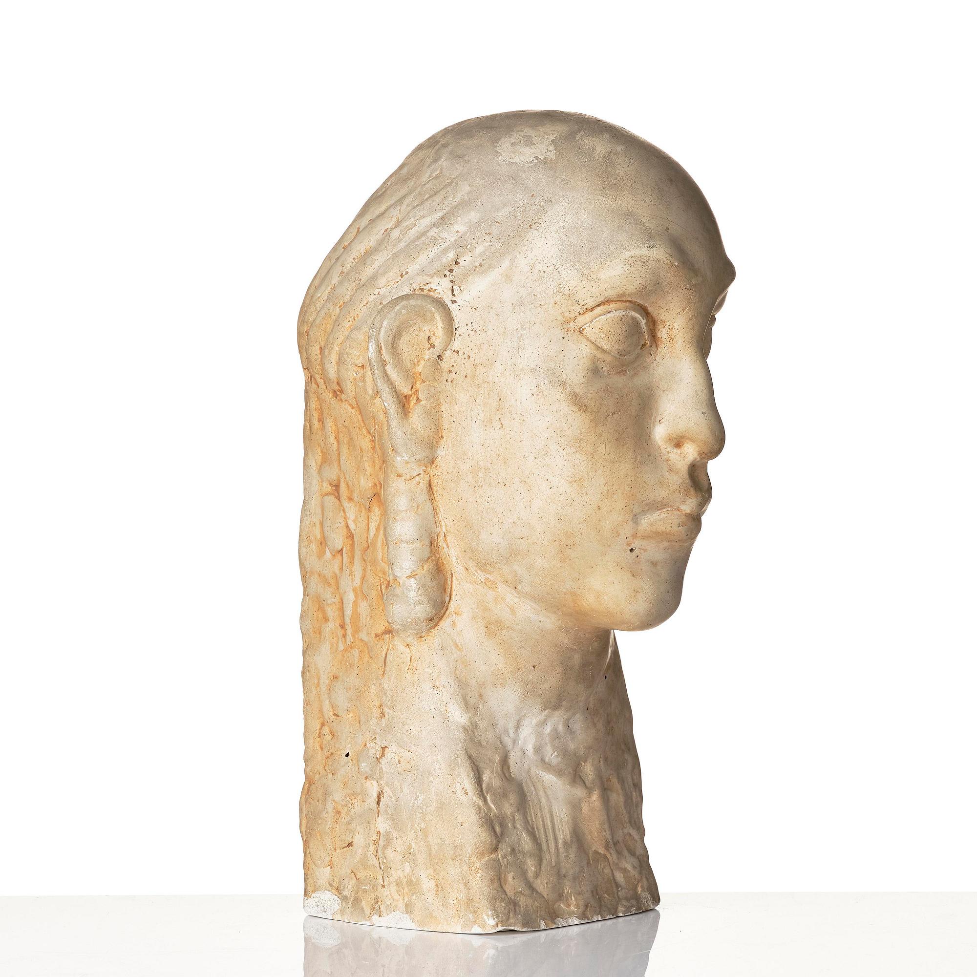 Axel Eriksson (19th/20th century), "Dekorativt huvud" ("Decorative Head").