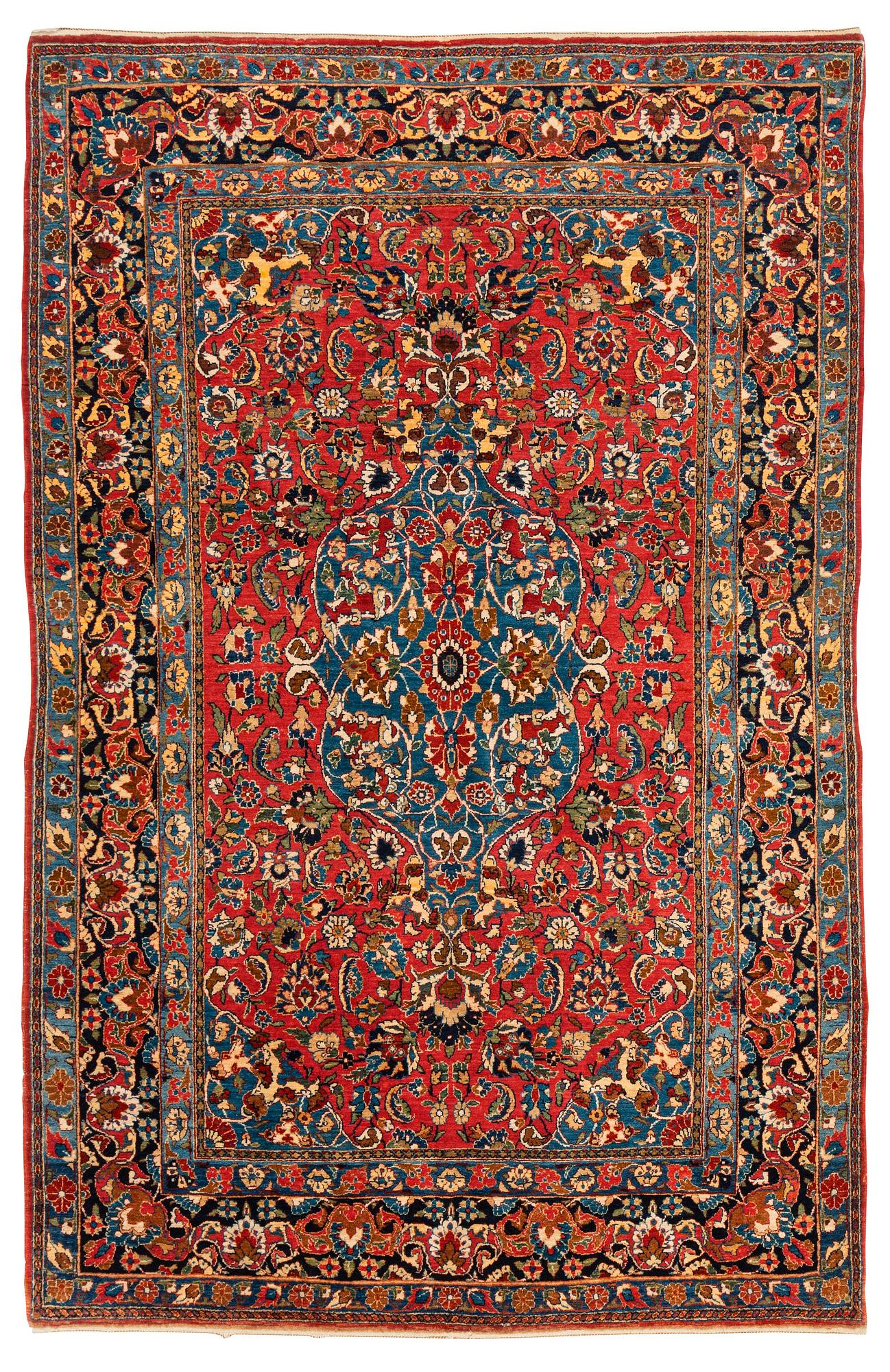 An antique/semi-antique Jozan carpet, ca 210 x 136 cm.