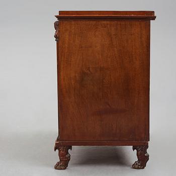 A late Gustavian mahogany and ormolu-mounted writing commode attributed to J.F. Wejssenburg (master 1795-1837).