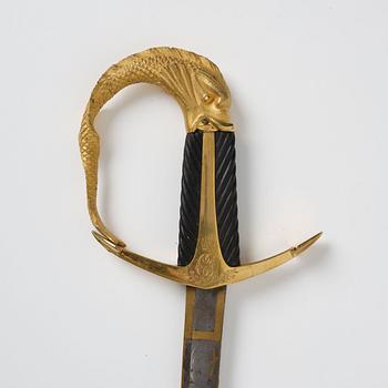 A Swedish Naval Officer's sabre of Honour, given by crown prince Carl Johan around 1815.