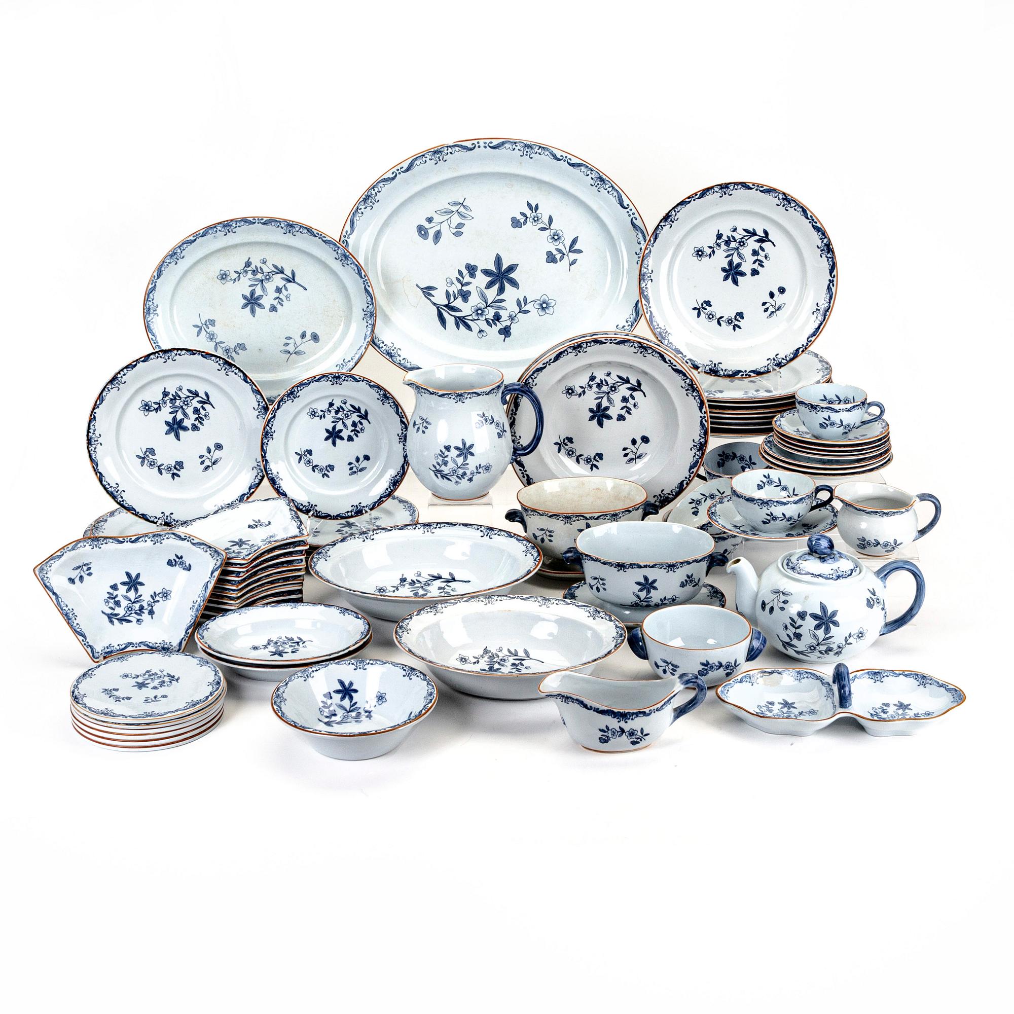 Service "Ostindia" 57 pcs Rörstrand flintware, second half of the 20th century.