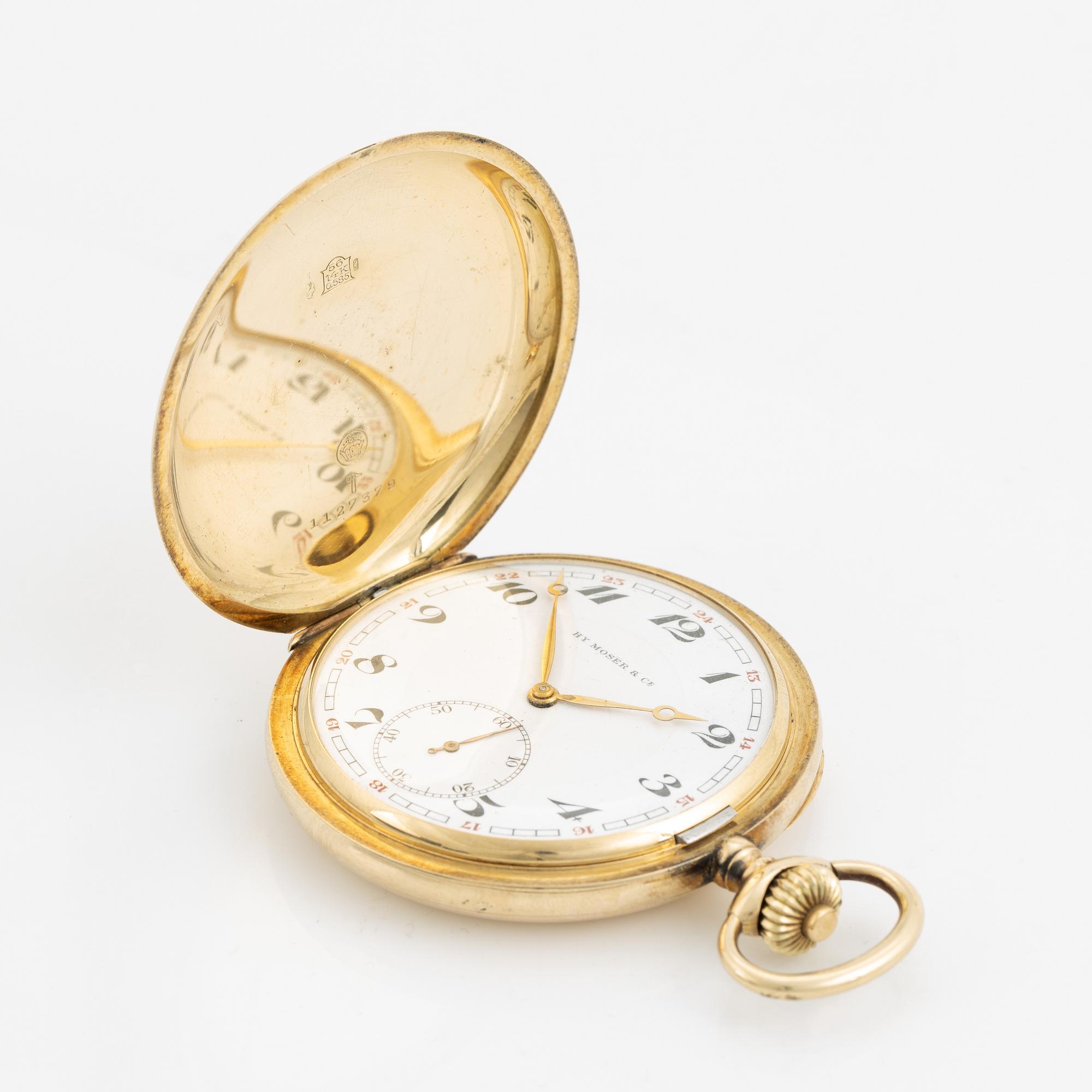 Hy moser & cie pocket watch top