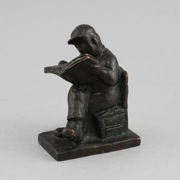 SVEN LUNDQVIST, skulptur, brons, signerad.