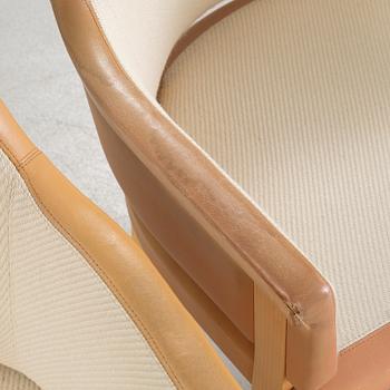 Four "Riksdagen" chairs, designed by Åke Axelsson for Gärsnäs, late 20th cenutry.