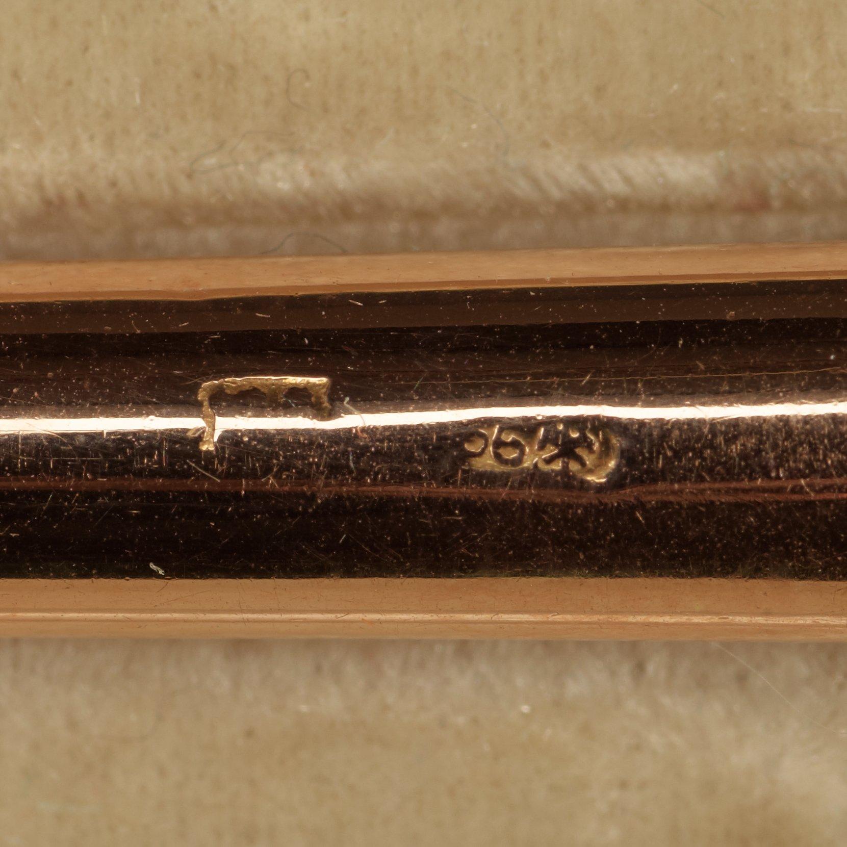 PENNSKAFT, guld, FABERGÉ, S:t Petersburg 1800-talets slut.