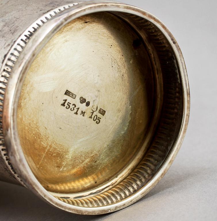 PARTI SILVER, 3 delar, bl. a. C G Hallberg, Stockholm, 1939. Tot. v. ca 400 g.