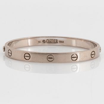 1123. Cartier armband "Love" 18K vitguld.