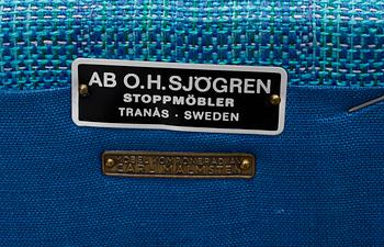 FÅTÖLJ, "Storebror" Carl Malmsten, O.H Sjögren, formgiven 1960.