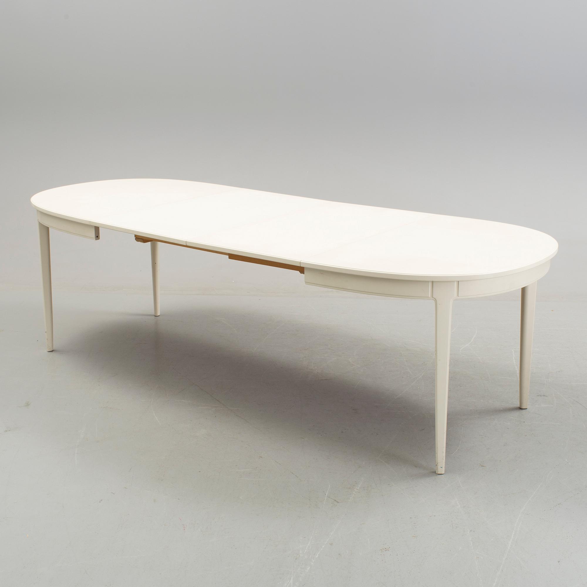 CARL MALMSTEN, 6 dining chairs and one table, Bodafors 1963.